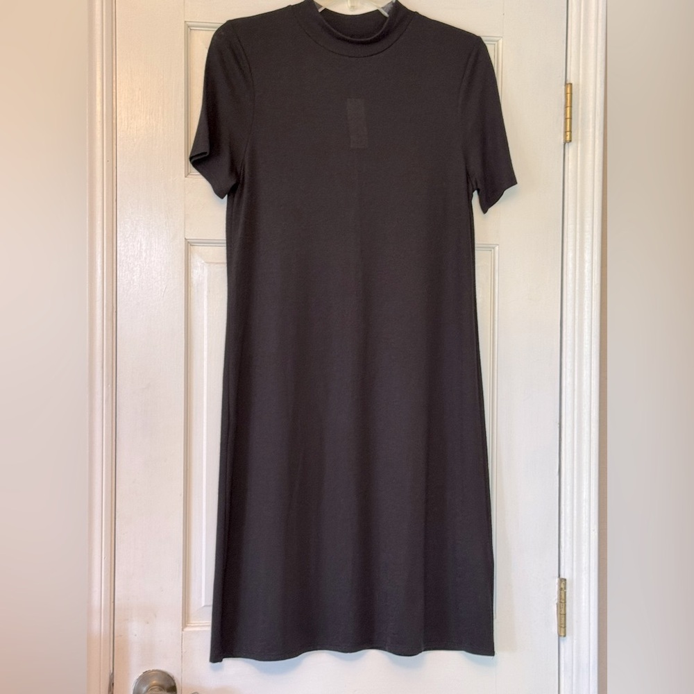 Banana Republic Black Sheath Midi Dress